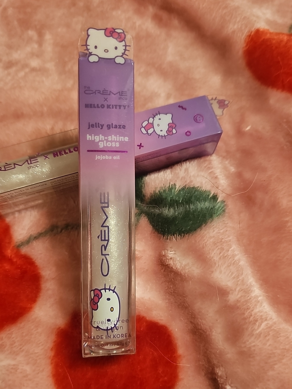 Hello Kitty Iridescent Jelly Glaze High-Shine Lip Gloss - Purple Packaging